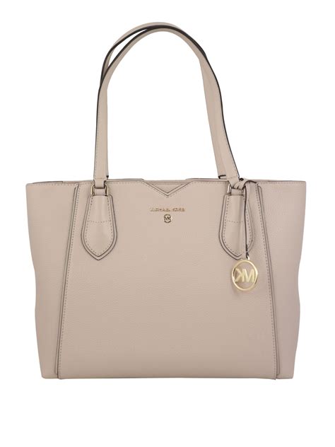 michael michael kors mae medium leather tote